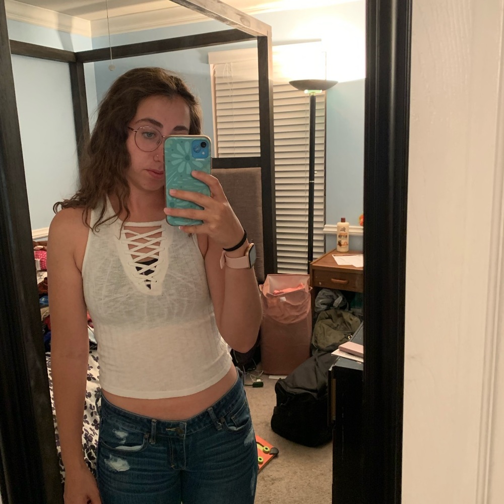 American eagle white tank top size Xsmall